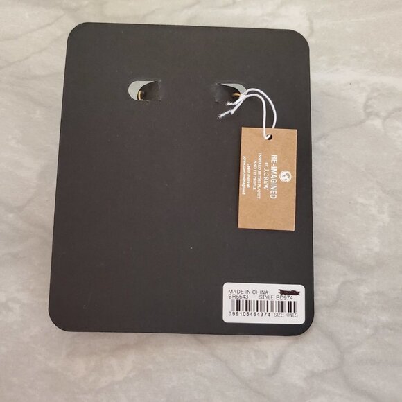 ✨ NEW J.Crew Gold Rhinestones Crystals Cluster Drop Dangle Statement Earrings ✨ - Picture 4 of 5